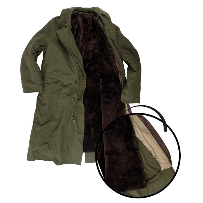 Czech Army Coat with Real Fur Line - Military4u UK